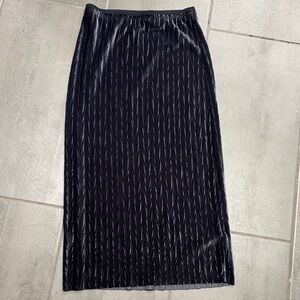 Maeve Black Textured Pencil Skirt